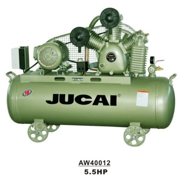 5.5hp 4kw 150L Oil Free Piston Air Compressor Belt Driven Two Piston Air Compressor